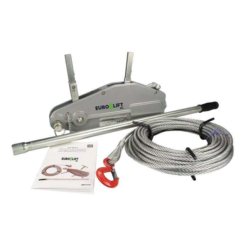 Лебедка ручная рычажная EURO-LIFT RX-JM-1.6 канат 20.0 м Лебедка ручная рычажная EURO-LIFT RX-JM-1.6 канат 20.0 м