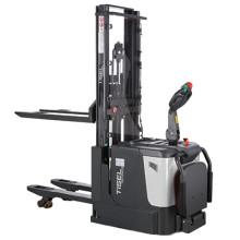 Самоходный штабелер с дублированным подъёмом Tisel ESi2032 DX Li-Ion с платформой и бок. поддержкой