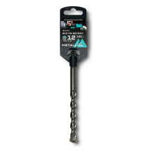 Бур по бетону SDS-plus METALLICA Optima 12 х160/100 мм, напайка с центром, 2 спирали Бур по бетону SDS-plus METALLICA Optima 12 х160/100 мм, напайка с центром, 2 спирали