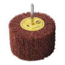 Абразивный шлифовальный валик на нетканевой основе с шпинделем 80x50x6 мм среднее зерно