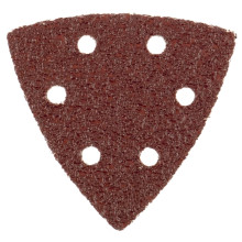 Треугольник абразивный под липучку, перфорированный, P 120, 93 мм, 5 шт Matrix на ворсовой подложке