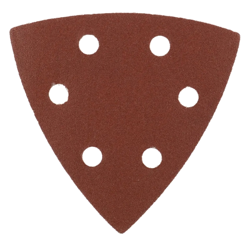 Треугольник абразивный под липучку, перфорированный, P 180, 93 мм, 5 шт Matrix на ворсовой подложке Треугольник абразивный под липучку, перфорированный, P 180, 93 мм, 5 шт Matrix на ворсовой подложке