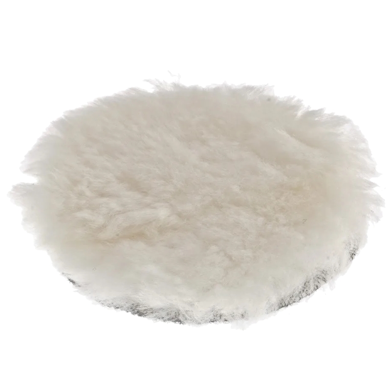 Насадка полировальная под липучку, 125 мм, натуральная шерсть Matrix