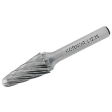 Борфреза сфероконическая KORNOR L0513NFM03 по алюминию (крупная насечка)