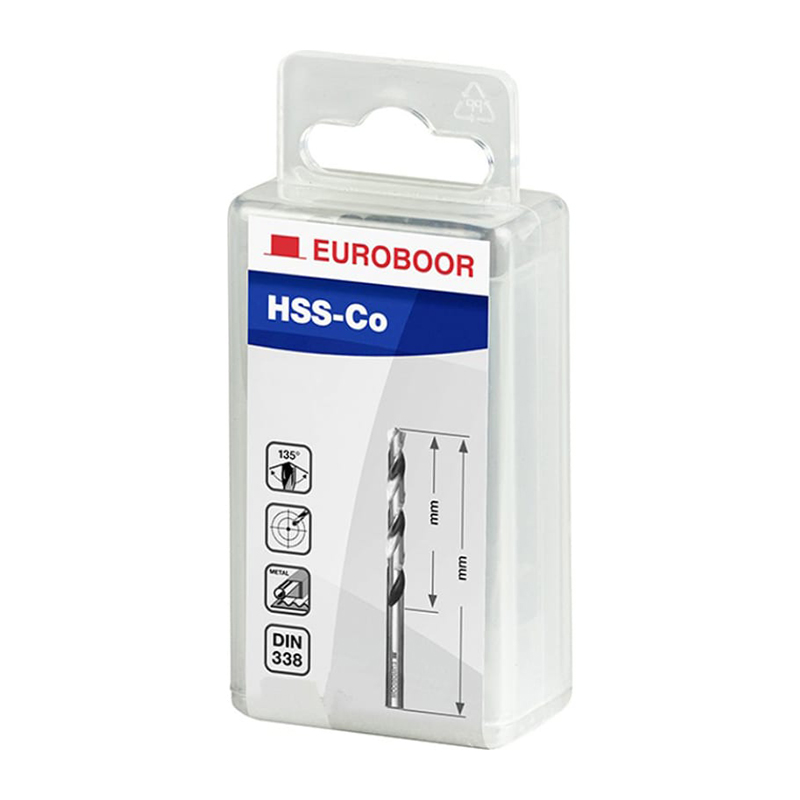 Набор спиральных сверл (5 шт) Hss-Co d 12 мм