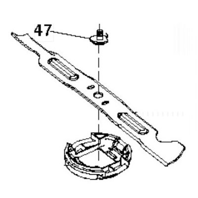 Нож деки 97 см правый Husqvarna 5809834-01 Нож деки 97 см правый Husqvarna 5809834-01