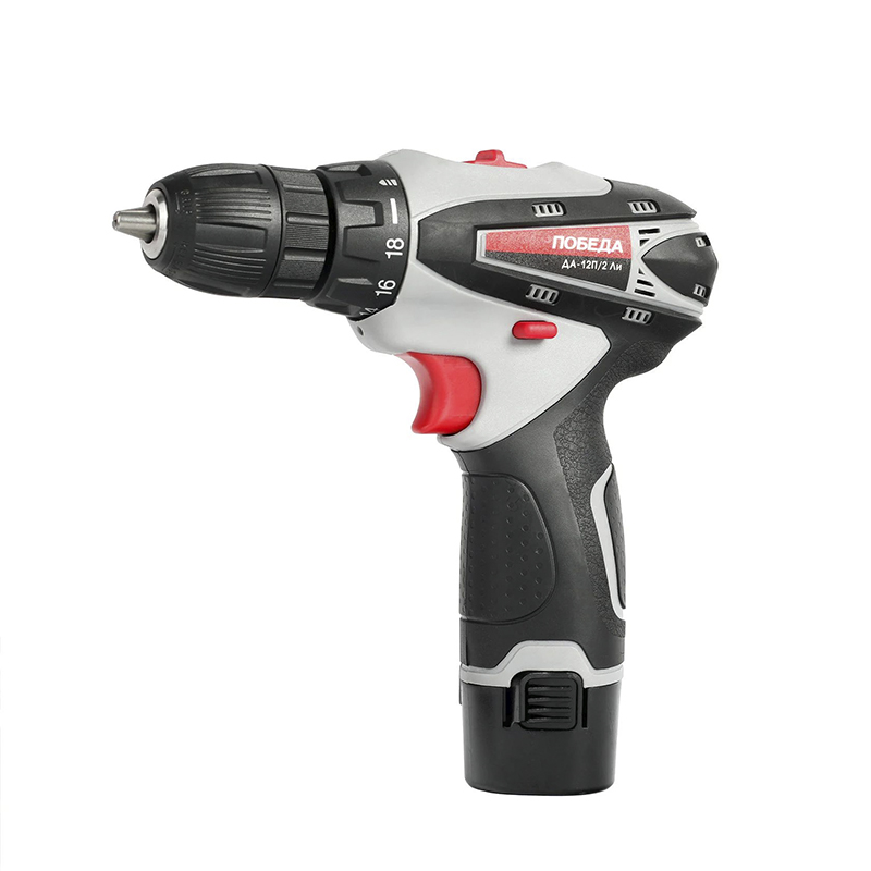 Дрель-шуруповерт аккумуляторная ПОБЕДА ДА-12П/2 Ли (кейс) Дрель-шуруповерт аккумуляторная ПОБЕДА ДА-12П/2 Ли (кейс)
