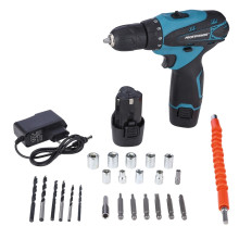 Дрель-шуруповерт с набором ProfiPower MK-12BT (12В, Li-Ion-2шт,1.5 Ач, 20Hм,набор оснастки, ,З/У)