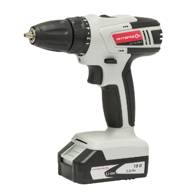 Дрель-шуруповерт аккумуляторная Интерскол ДА-10/18Л2