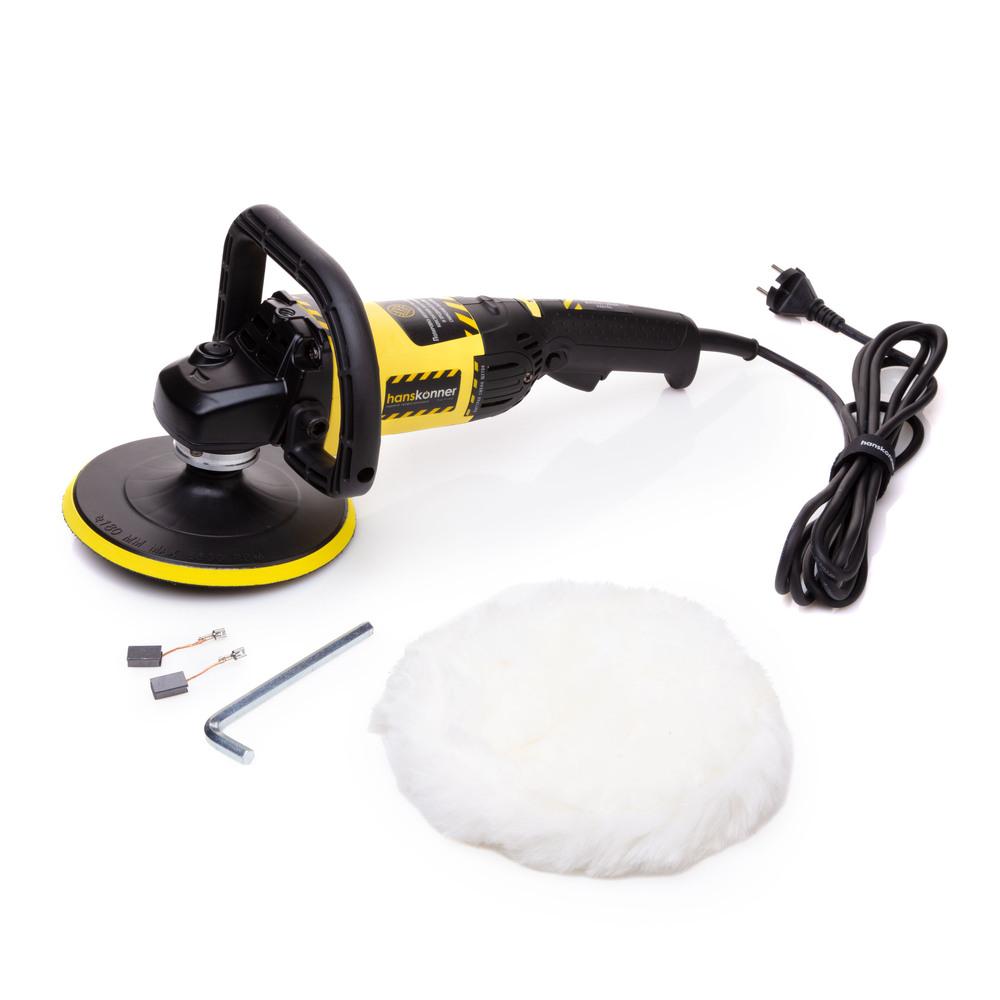 Машина полировальная HAG918CP Hanskonner,1,4кВт, 180мм, 500-3000 об/мин., пл.пуск, константная элект