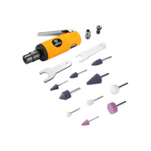 Пневматическая шлифмашина DEKO DKPT02 SET 3 в чемодане с набором 15 предметов