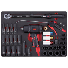 Набор пневмоинструмента MIGHTY SEVEN NC-4255QA 1/2 с принадлежностями, кейс, 41 предмет Набор пневмоинструмента MIGHTY SEVEN NC-4255QA 1/2 с принадлежностями, кейс, 41 предмет